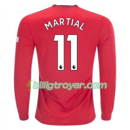 Billige Fotballdrakter Manchester United Anthony Martial 11 Hjemmedraktsett 2019/20 Langermet